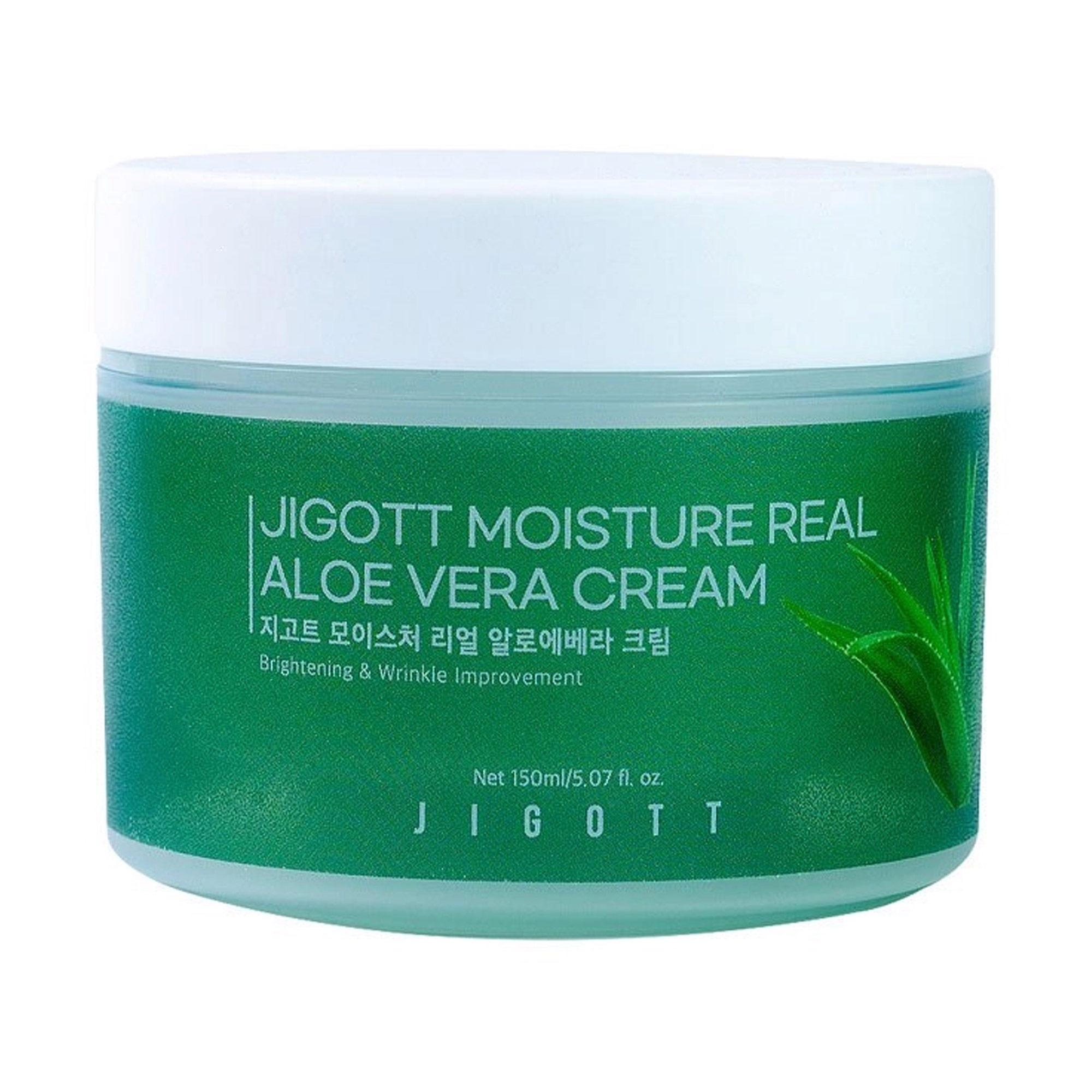 Зволожувальний крем для обличчя Jigott Moisture Real Aloe Vera Cream з екстрактом алое, 150 мл